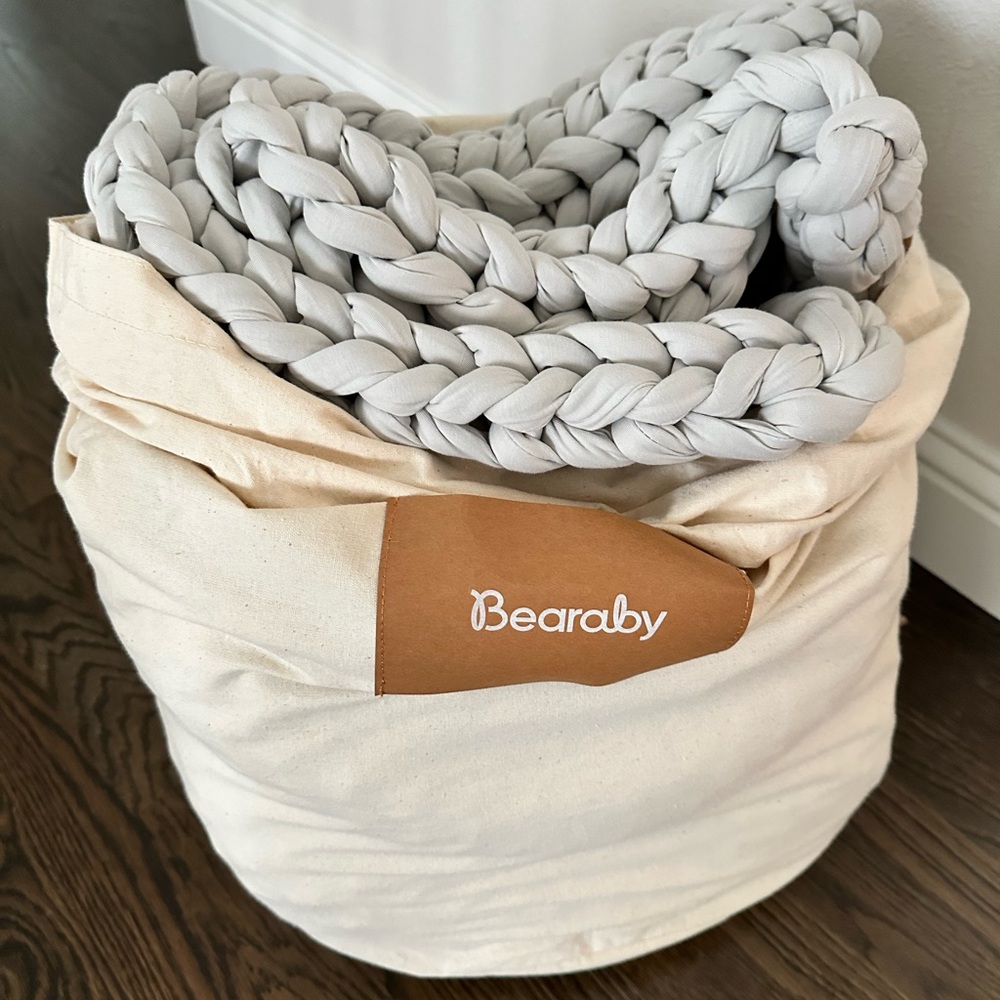Bearaby Chunky Knit Weighted Blanket